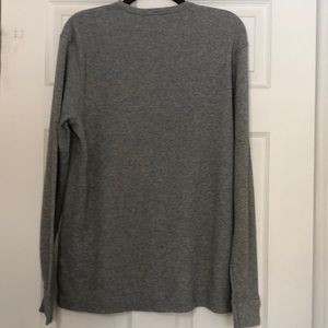 Men’s J. Crew light gray thermal size Large
